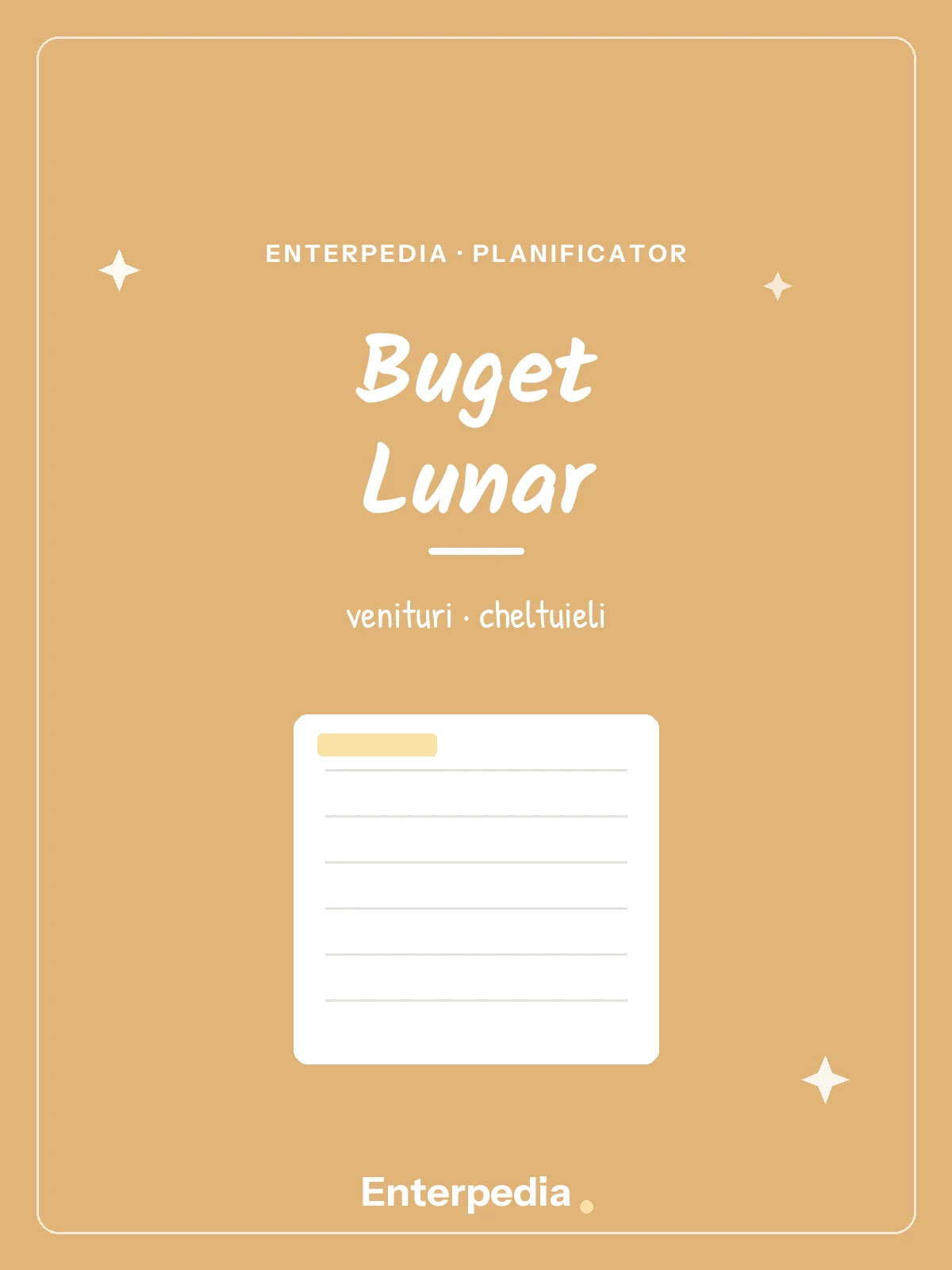 Buget Lunar (printabil)