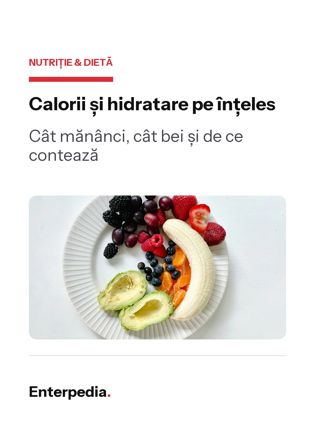 copertă Calorii și hidratare pe înțeles