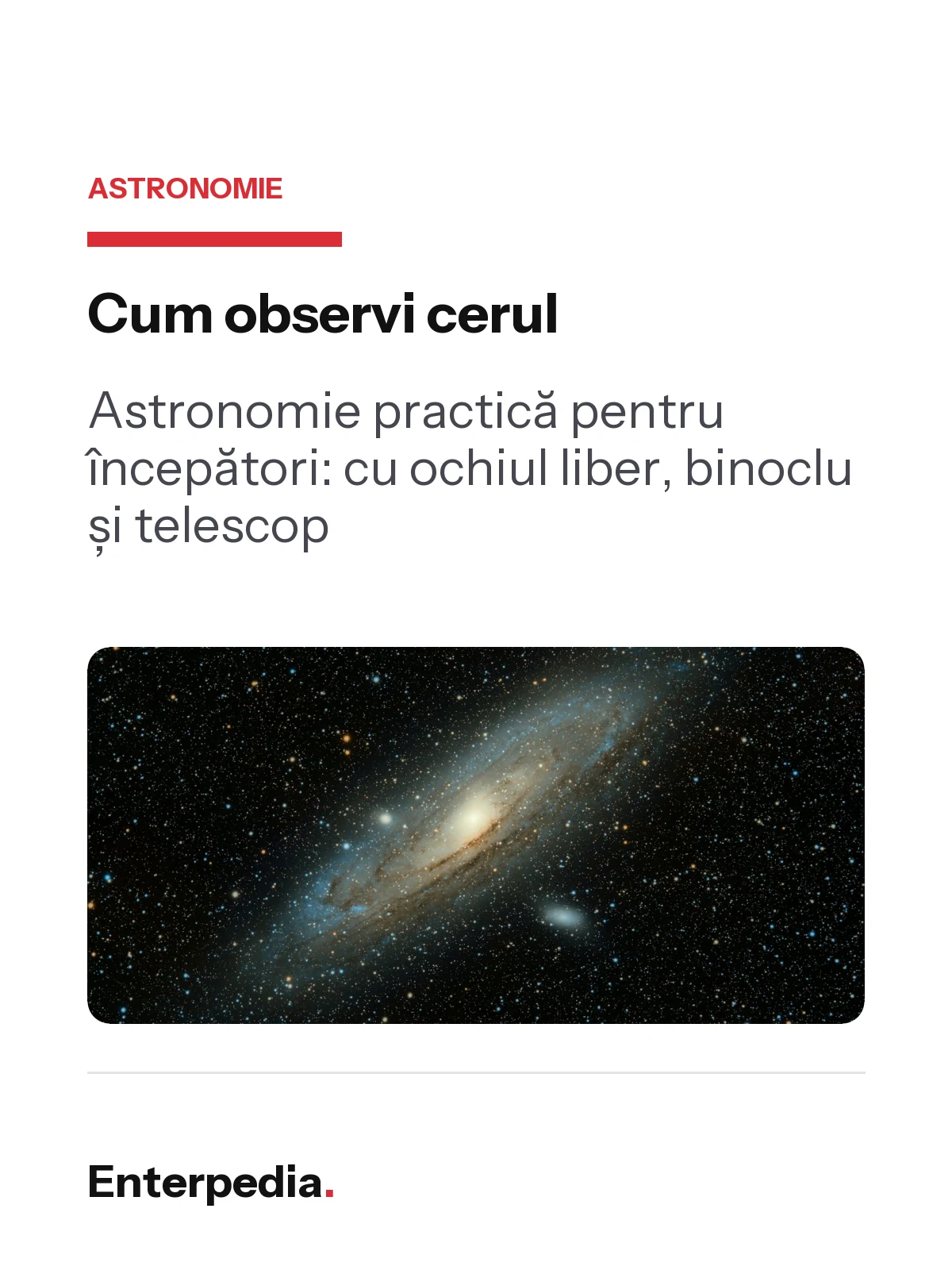 copertă Cum observi cerul