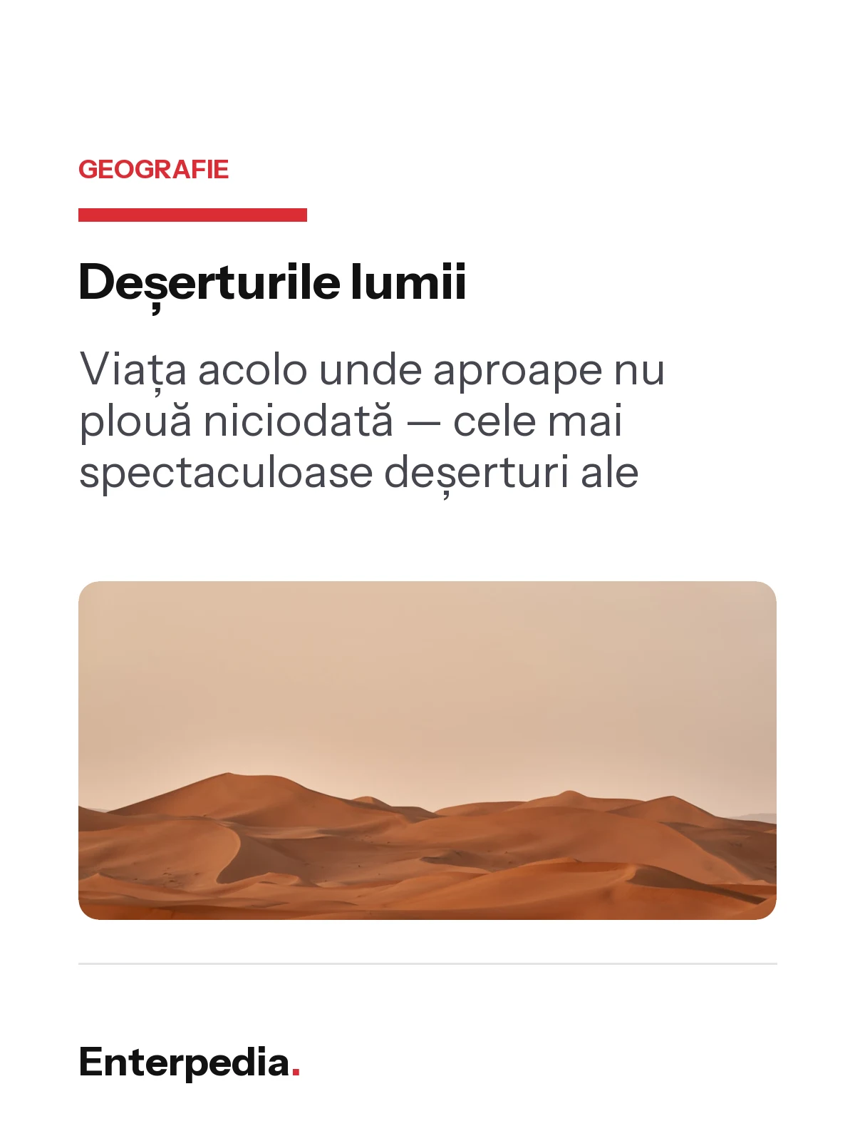 copertă Deșerturile lumii