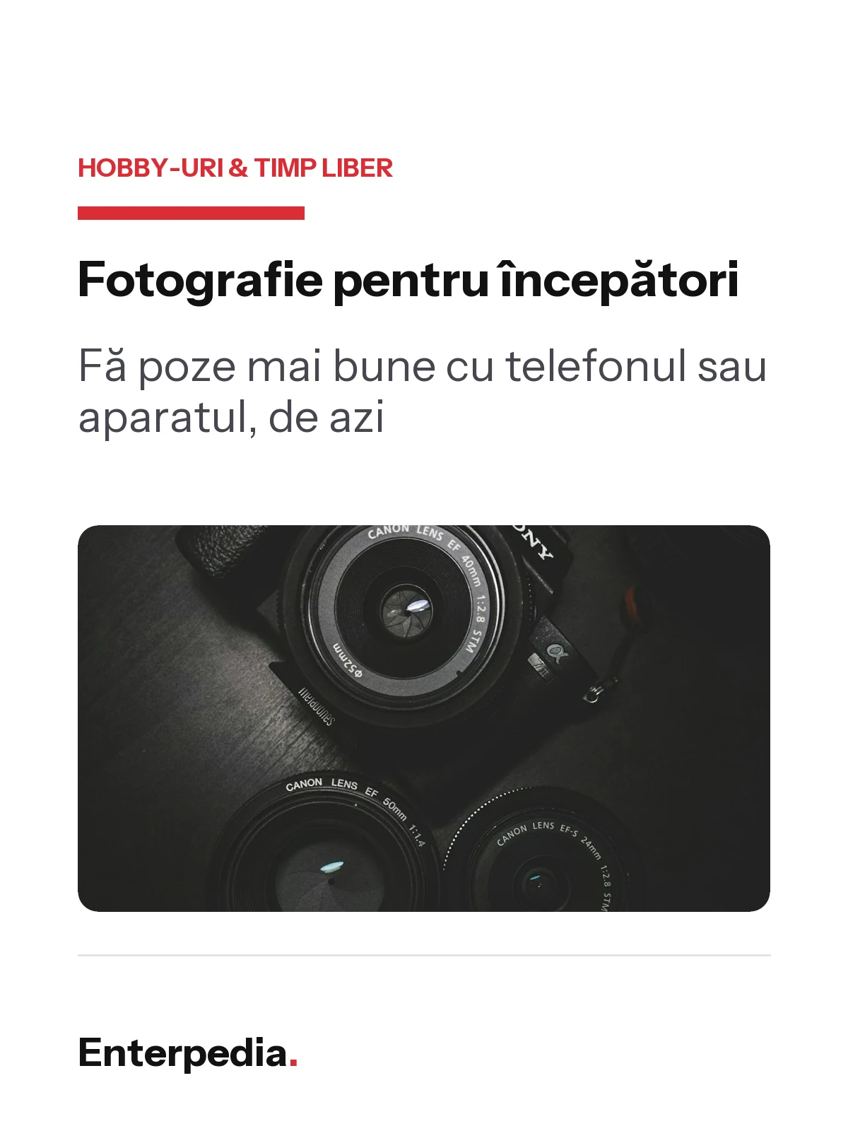 copertă Fotografie pentru începători
