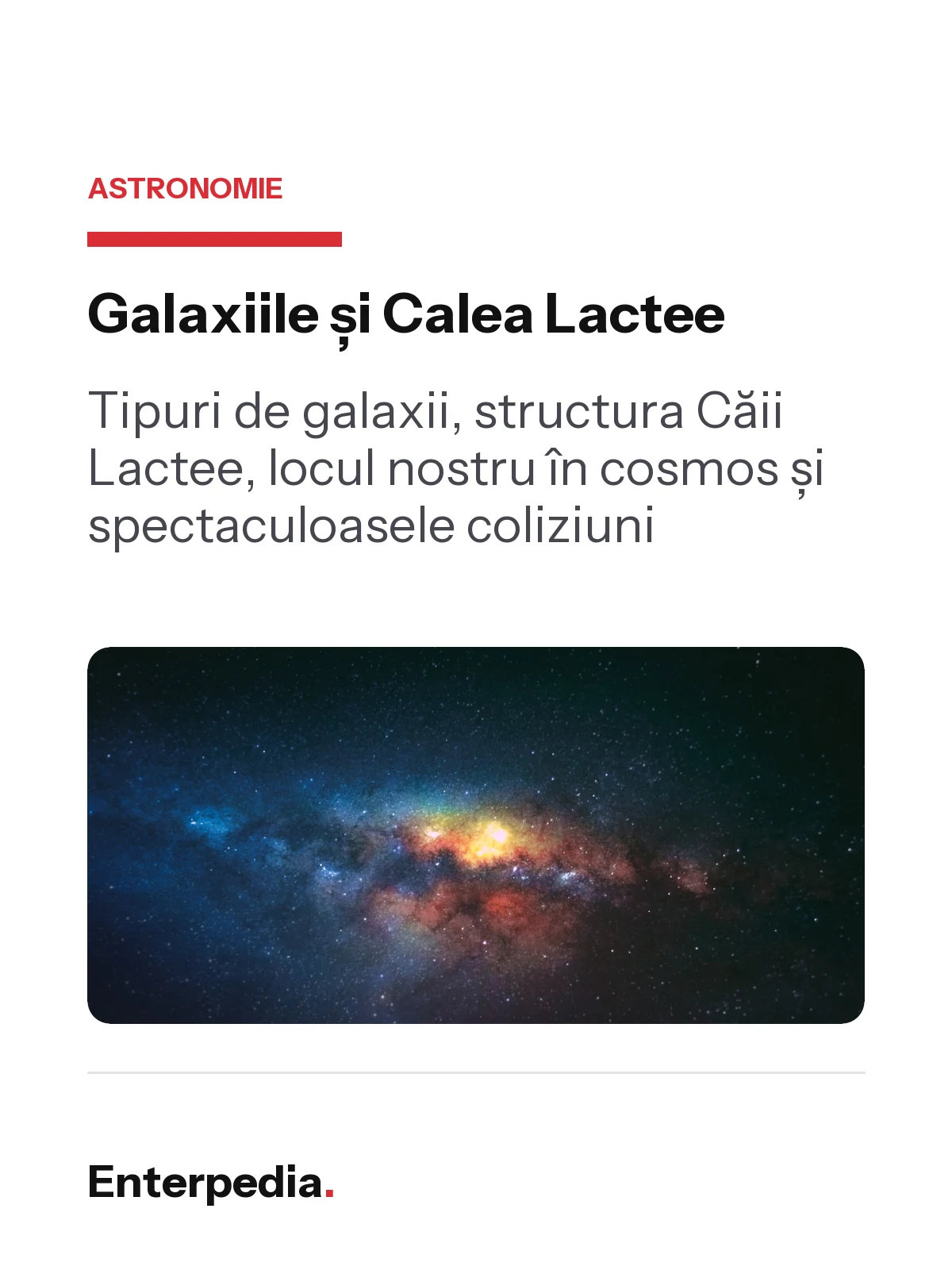 copertă Galaxiile și Calea Lactee