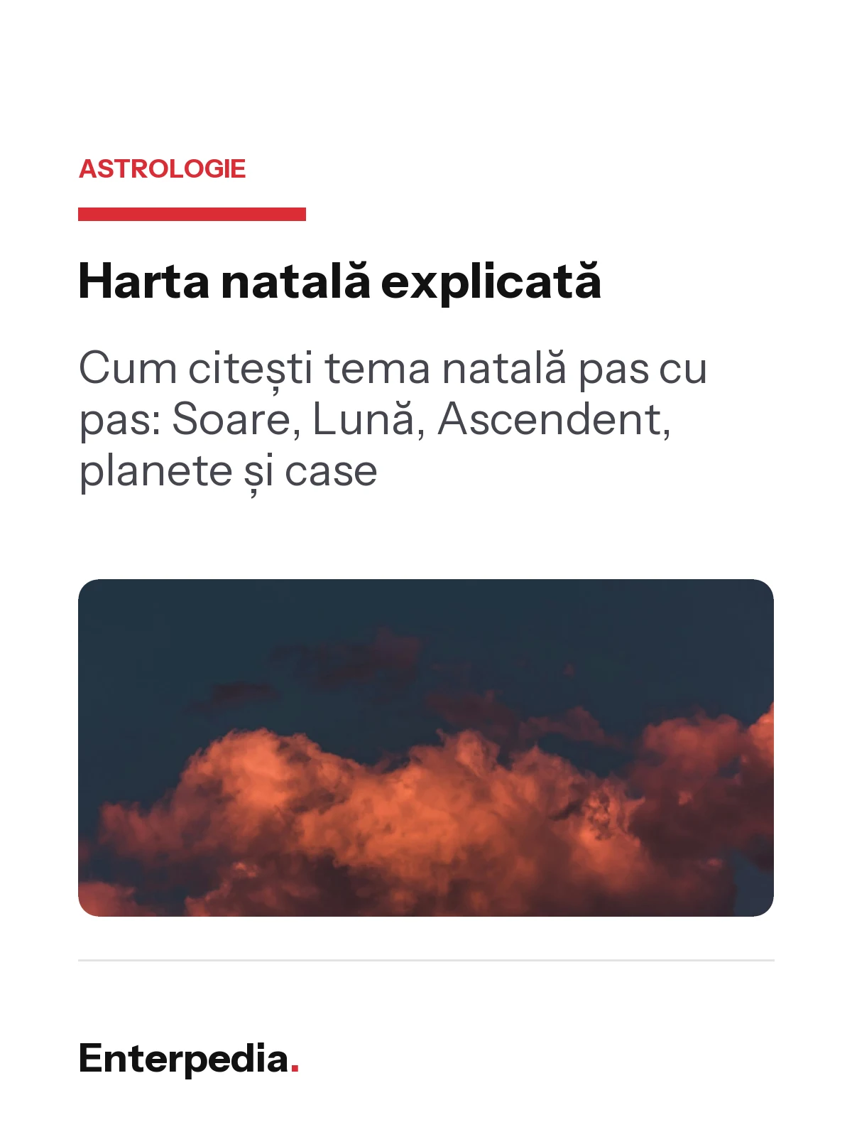 Harta natală explicată