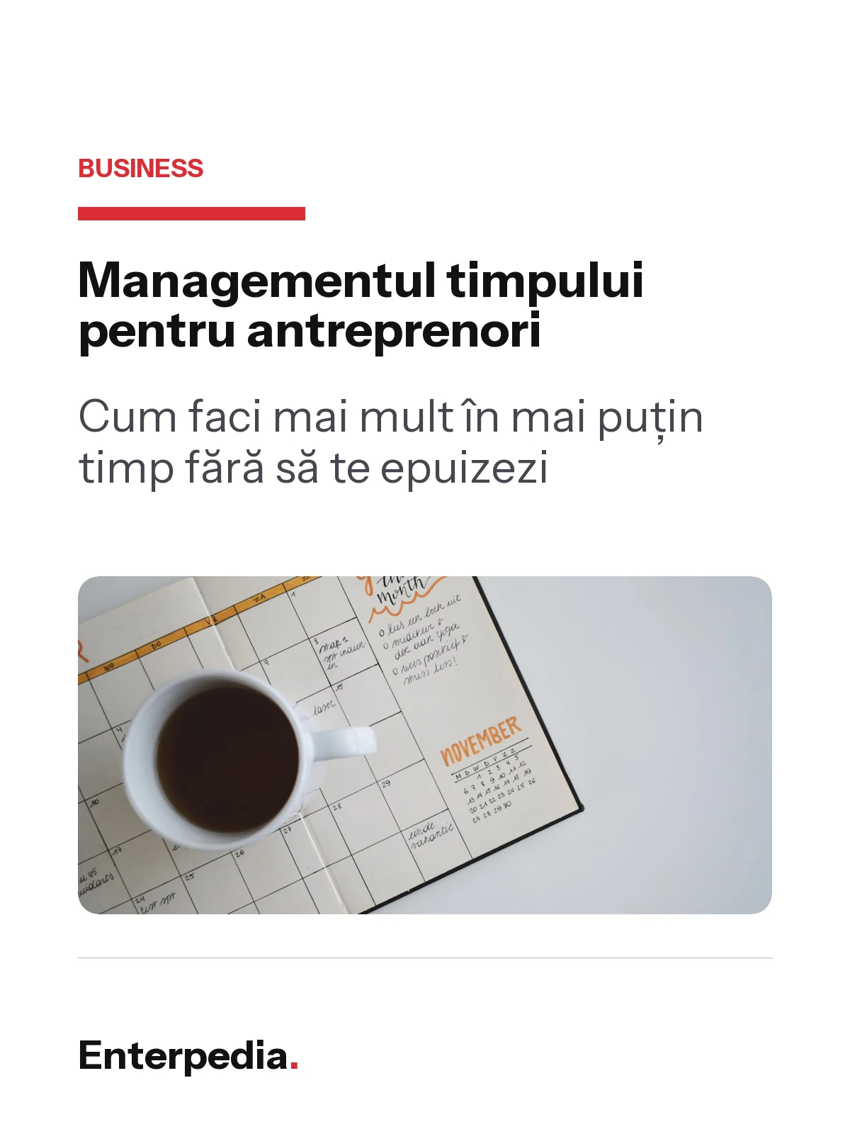 copertă Managementul timpului pentru antreprenori