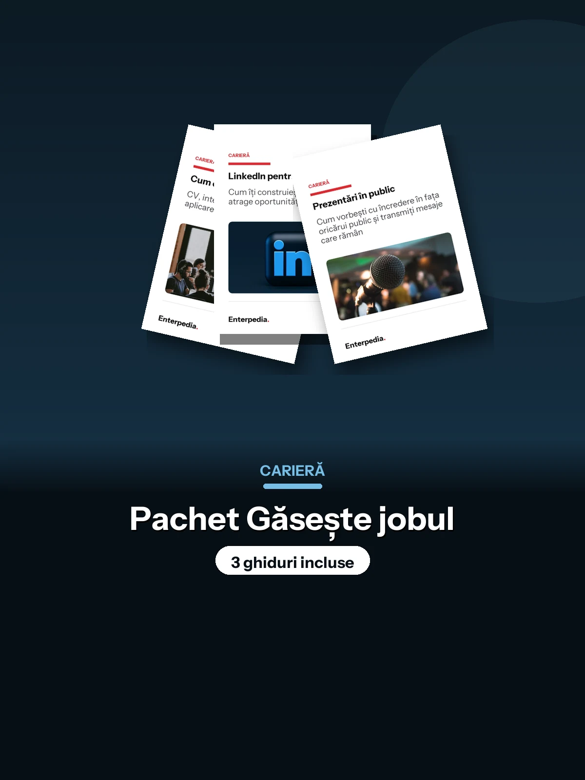 Carieră — Pachet Găsește jobul (3 ghiduri)