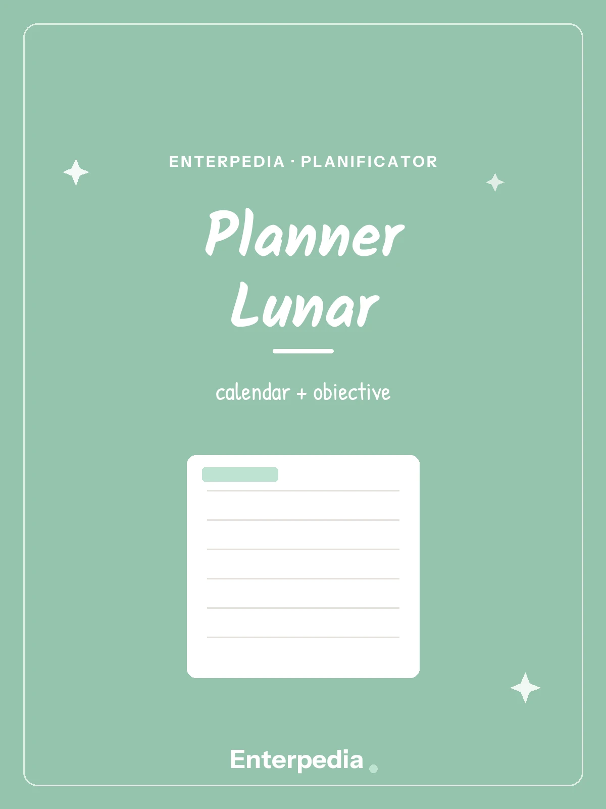 Planner Lunar (printabil)