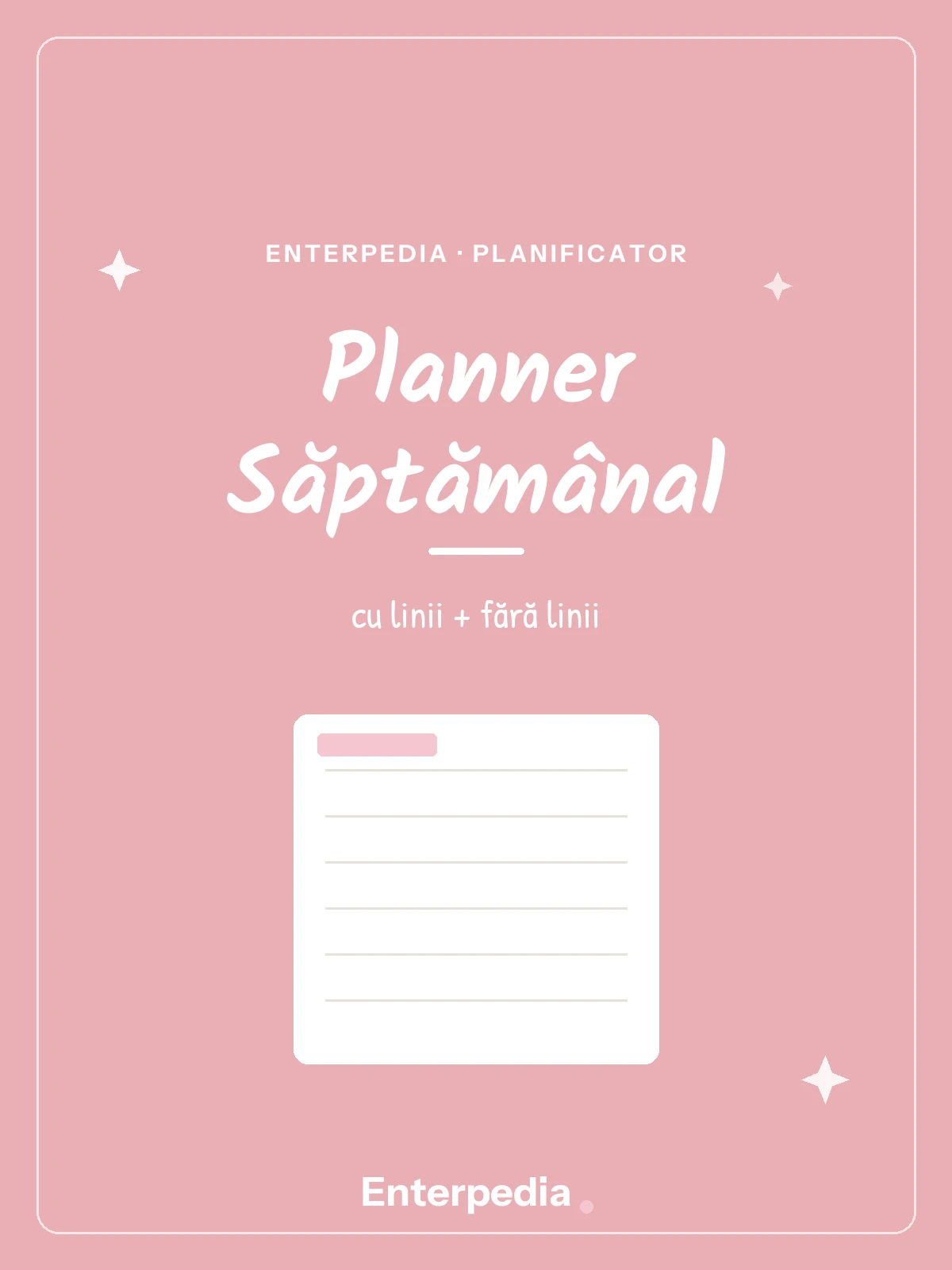 Planner Săptămânal (printabil)