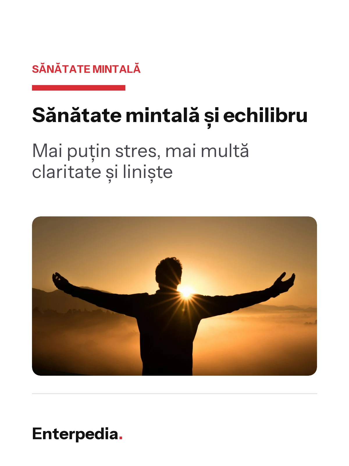 copertă Sănătate mintală și echilibru