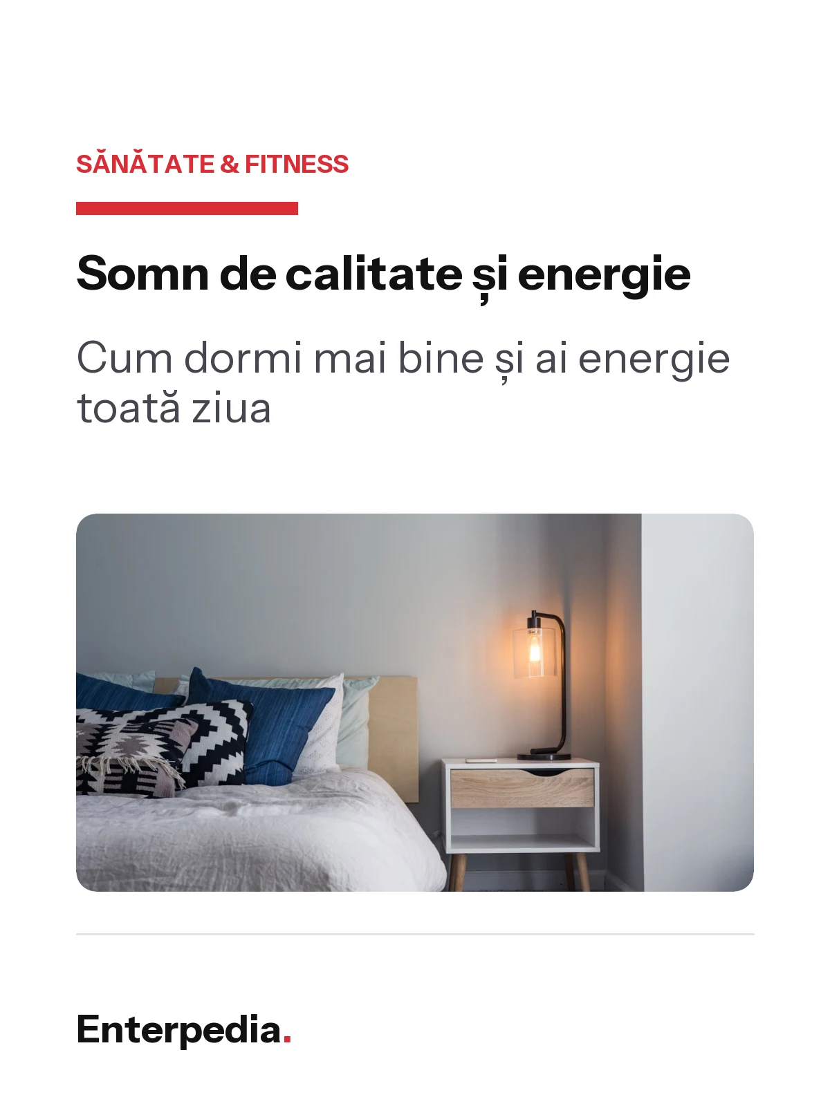 Somn de calitate și energie