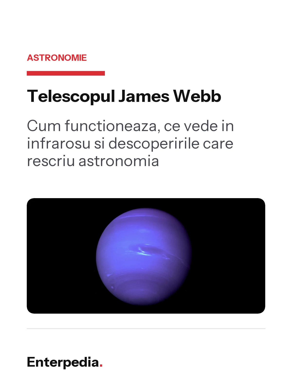 copertă Telescopul James Webb