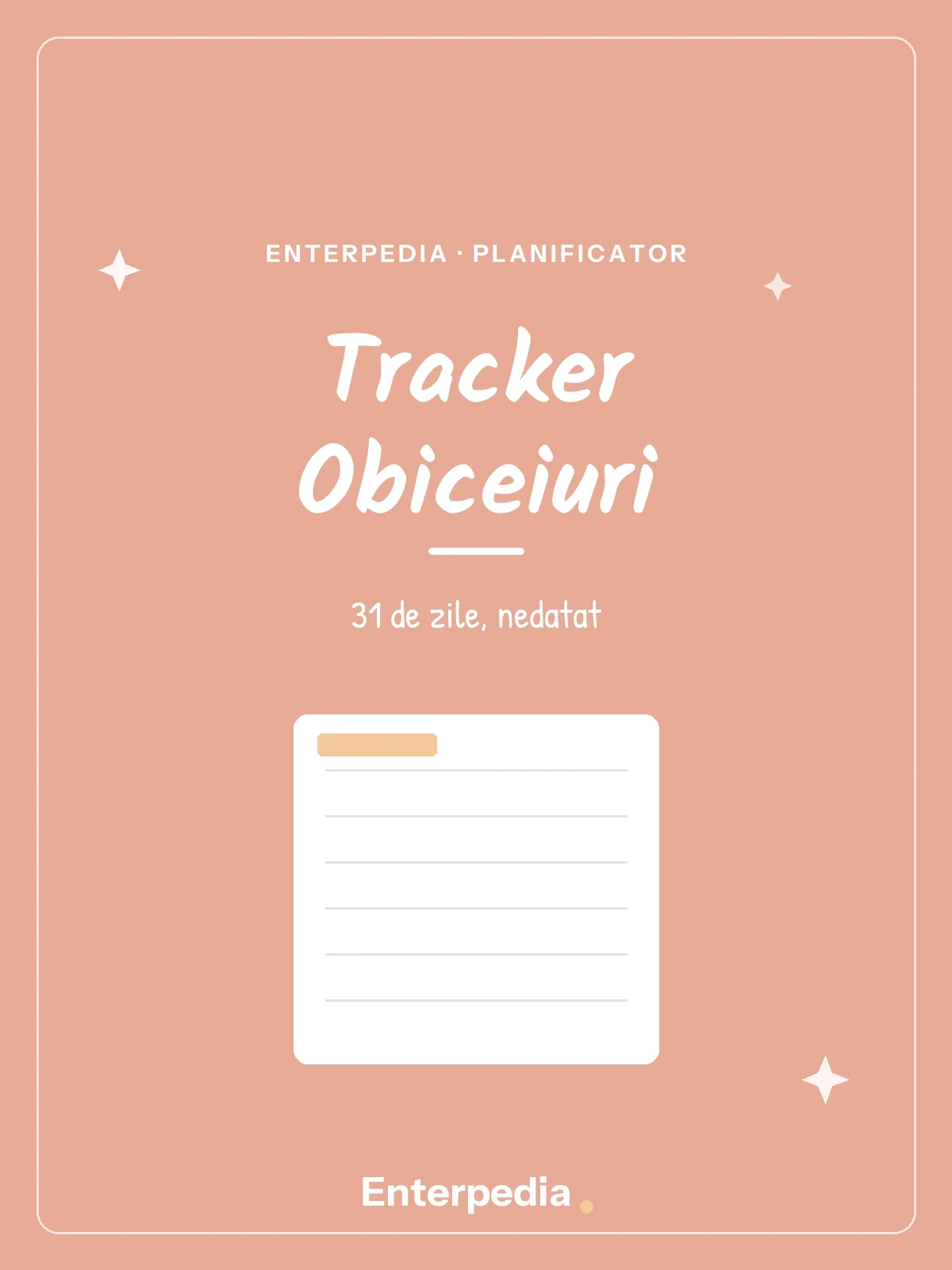 Tracker de Obiceiuri (printabil)